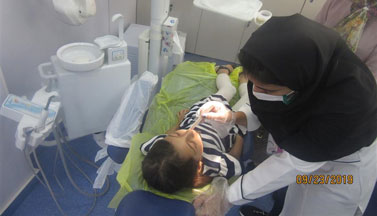 کلینیک سیار دندان‌پزشکی در محله اسلامی مسجد پیامبر اعظم(ص) مسکن مهر مستقر شد
