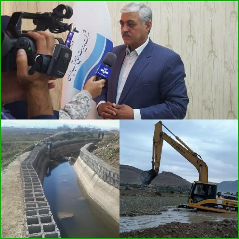 مرمت و بازسازی بندهای انحرافی و شبکه‌های آبیاری کاسیان چغلوندی