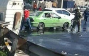 واژگونی تانکر ۳۰ هزار لیتری گازوئیل در جنوب تهران