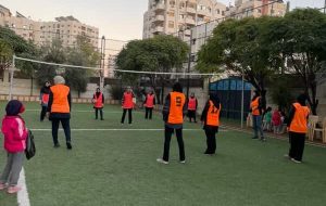 مسابقات والیبال در دمشق با محوریت روز دانش آموزبرگزار شد