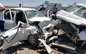 تصادف زنجیره‌ای ۱۱ خودرو در محور مهدیشهر به سمنان