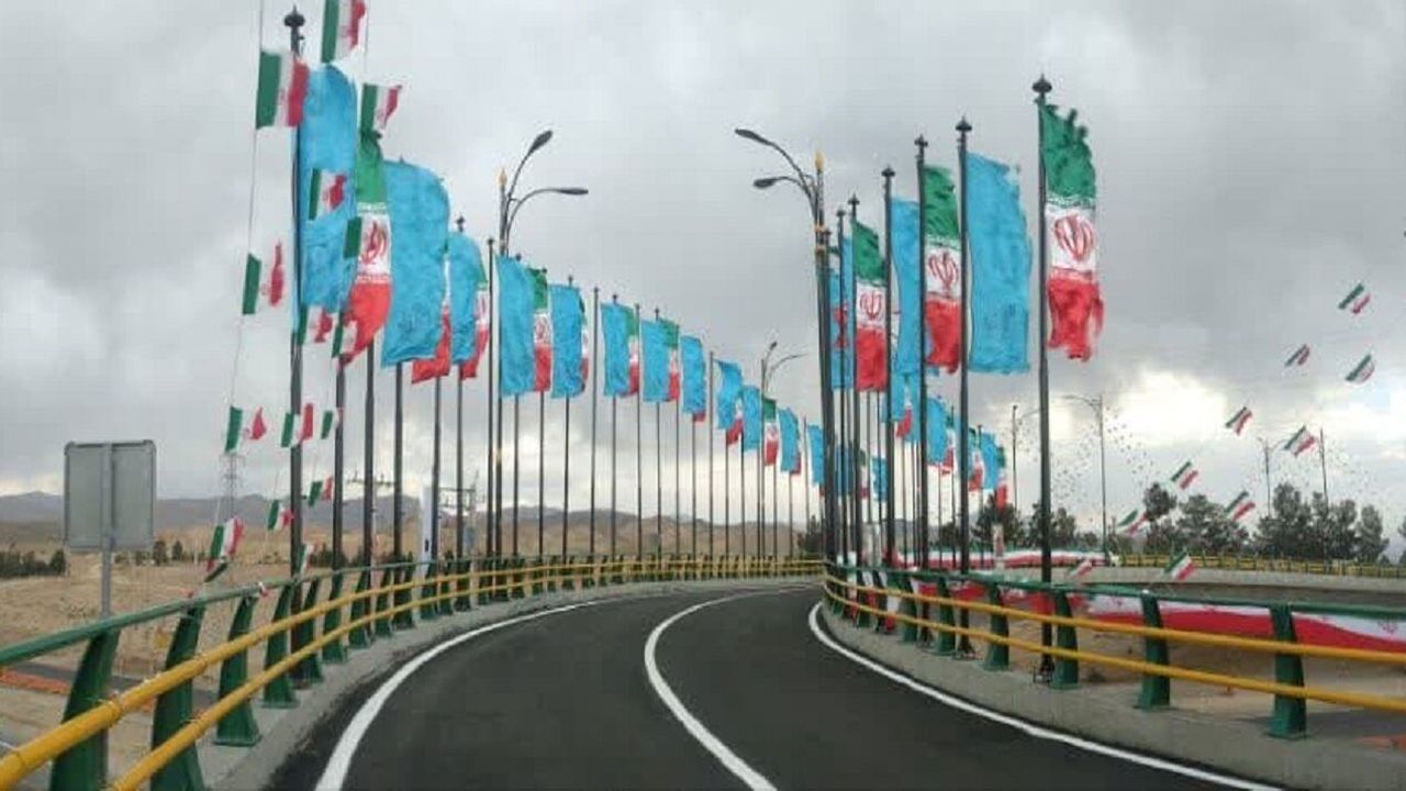 افتتاح پل شهید دانشگر در سمنان